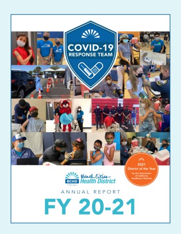 Cover of the 2020 / 2021 BCHD Annual Report