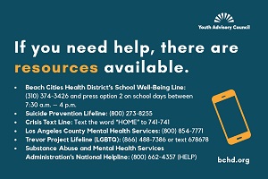 If you need help there are resources available