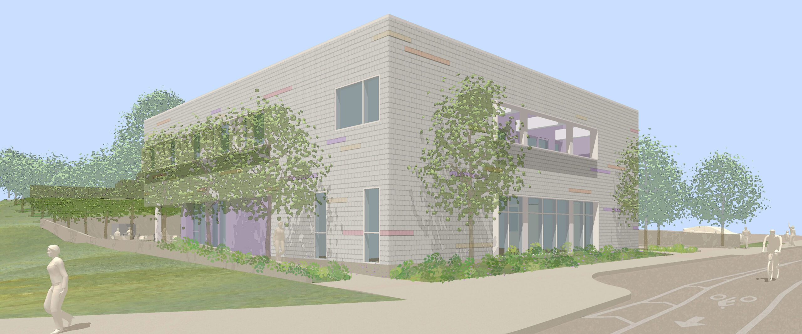 rendering of future allcove beach cities building