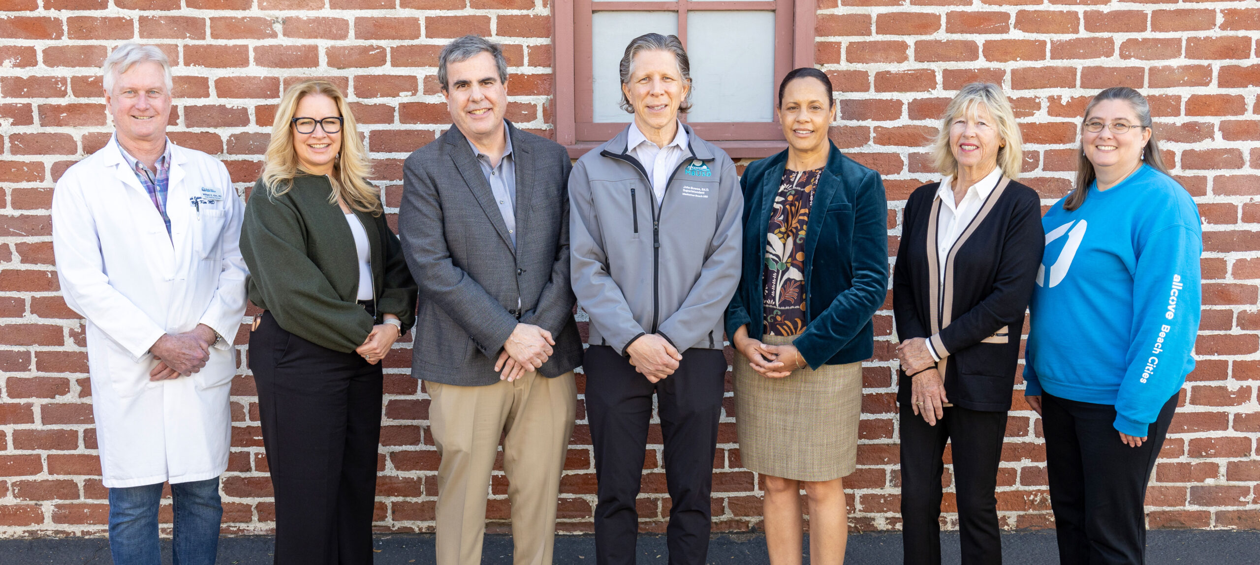 image of BCHD leadership with Beach Cities Schools Superintendents