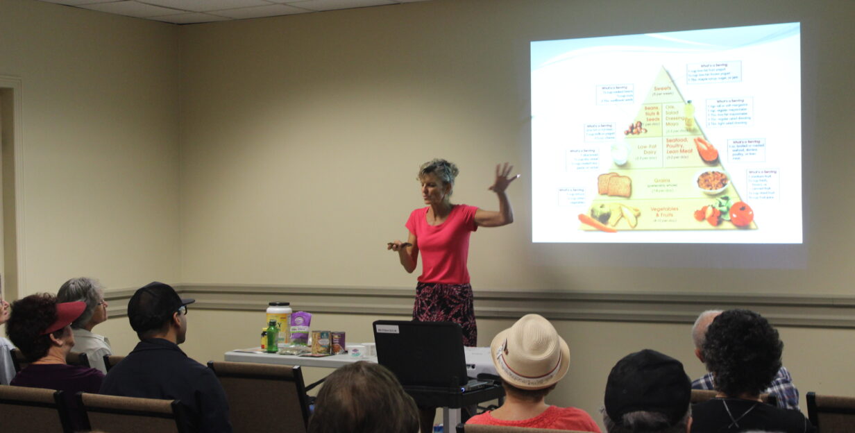 Dietitian lecture in meeting room