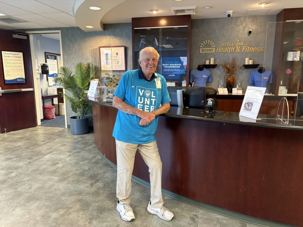 Older adult volunteer at CHF
