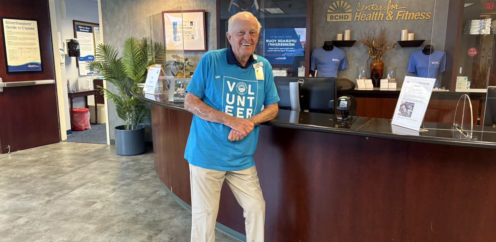 Older adult volunteer at CHF